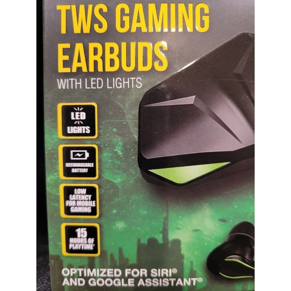 Soundlogic XT TWS Gaming Earbuds with LED Lights with Bluetooth 5.0 - Picture 2 of 5